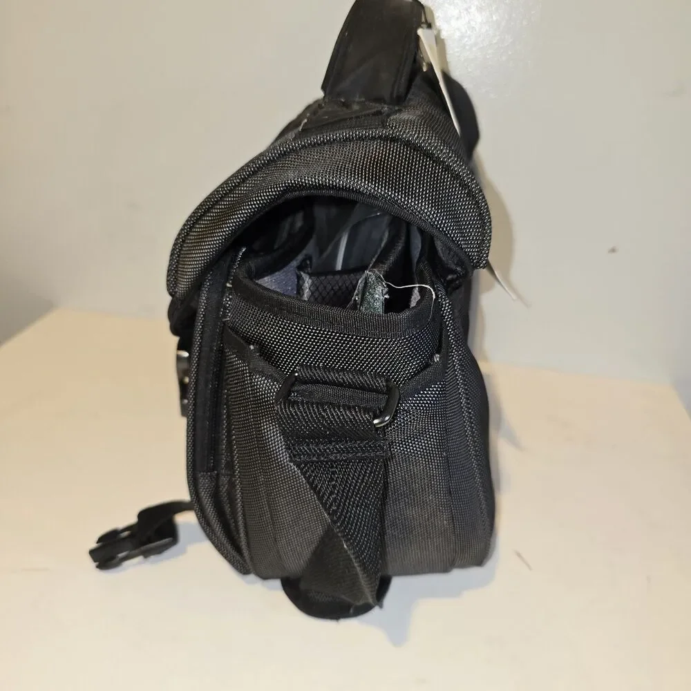 Nikon DSLR Shoulder Hand Bag Case Canvas Black Adjustable With Starter DVDS